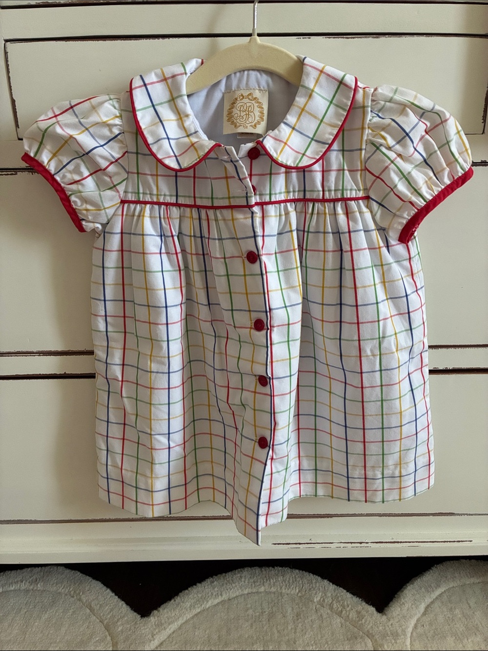 TBBC Plaid Peter Pan Collar Dress